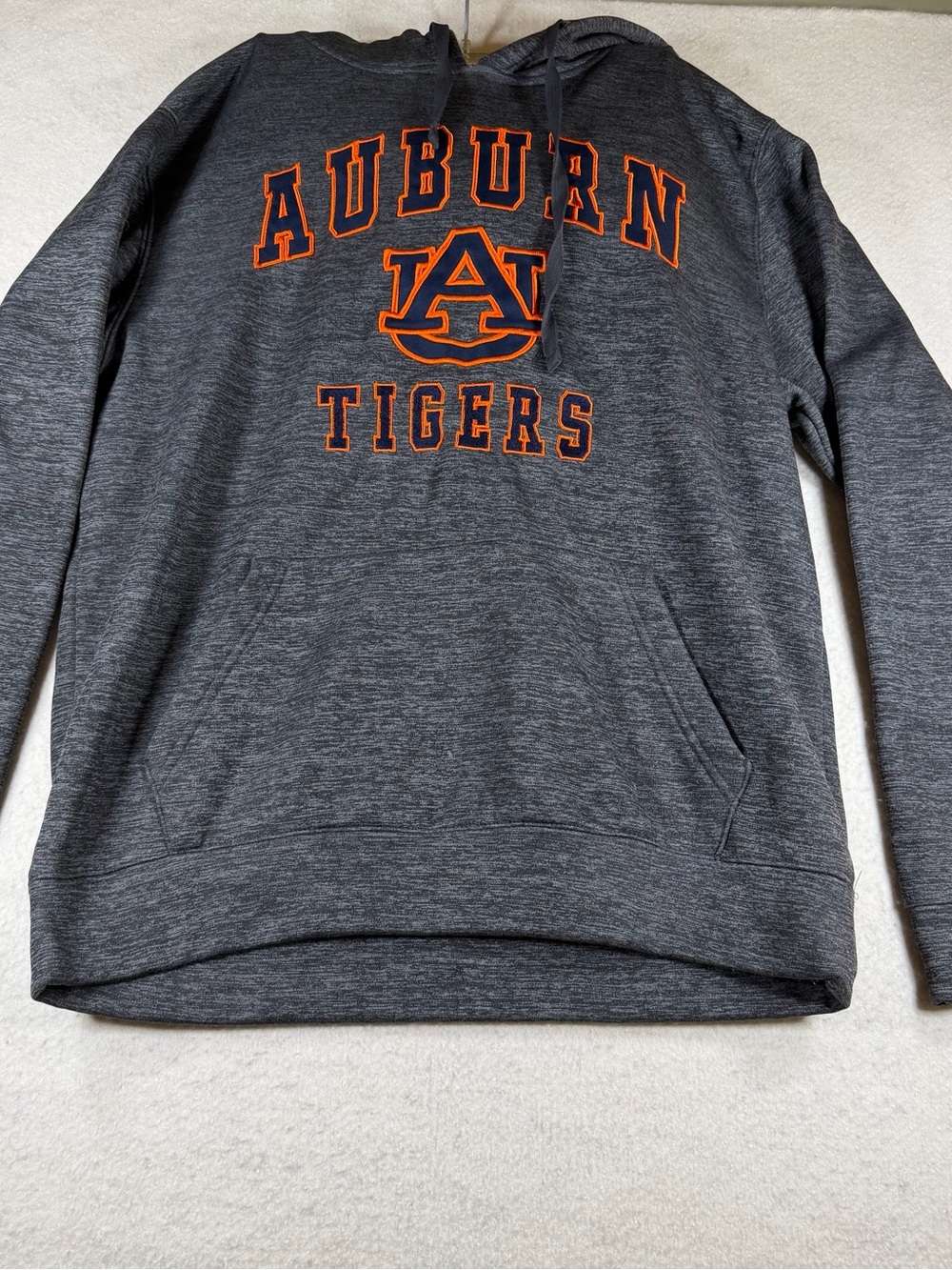 Colosseum Auburn University Tigers Men’s Grey Hoodie Sweatshirt Size M